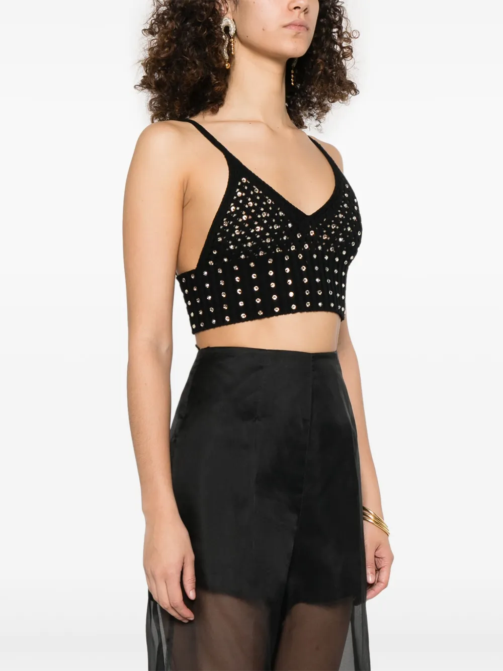 FORTE FORTE CRYSTAL-EMBELLISHED TOP 