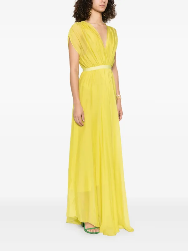 VIP【関税送料無料】希少 Forte_forte Long shirt dress Forte Forte Silk Maxi Dress | Green | FARFETCH