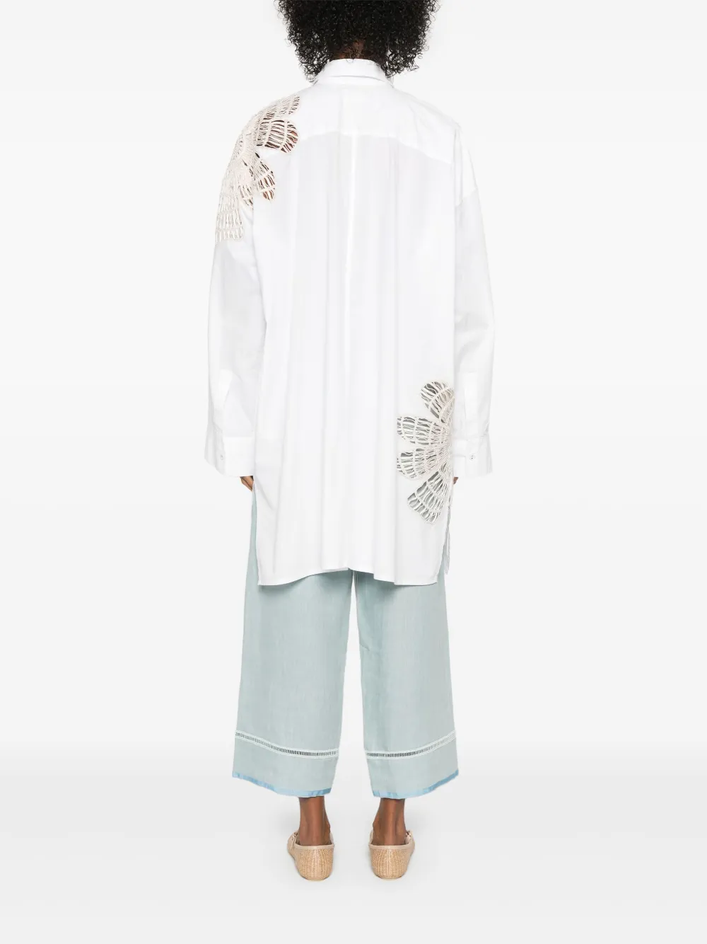 Forte Katoenen blouse Wit