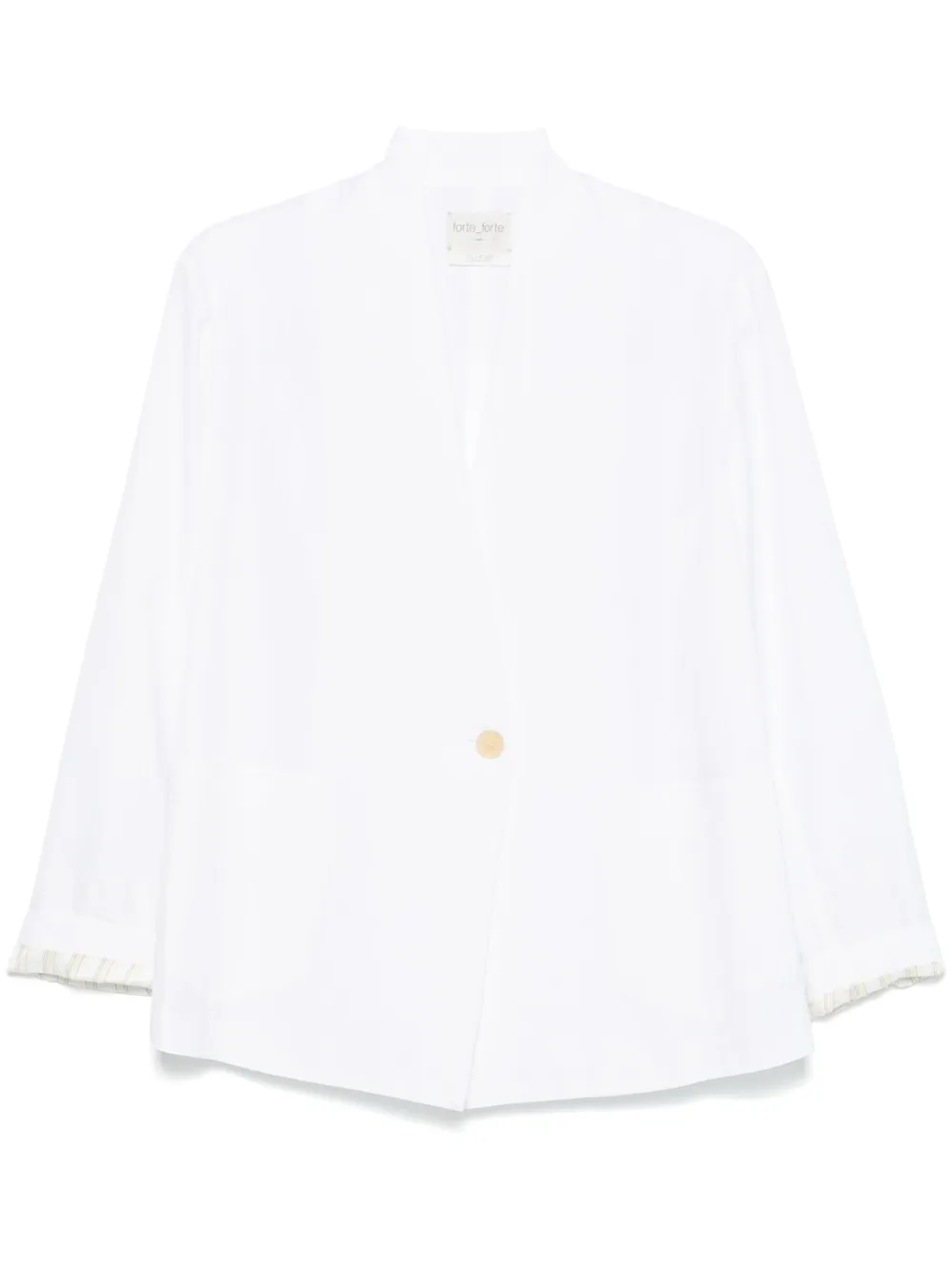 FORTE FORTE TWILL-WEAVE BLAZER