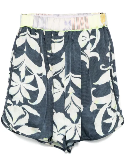Forte Forte short à fleurs - Bleu - Forte Forte - Modalova