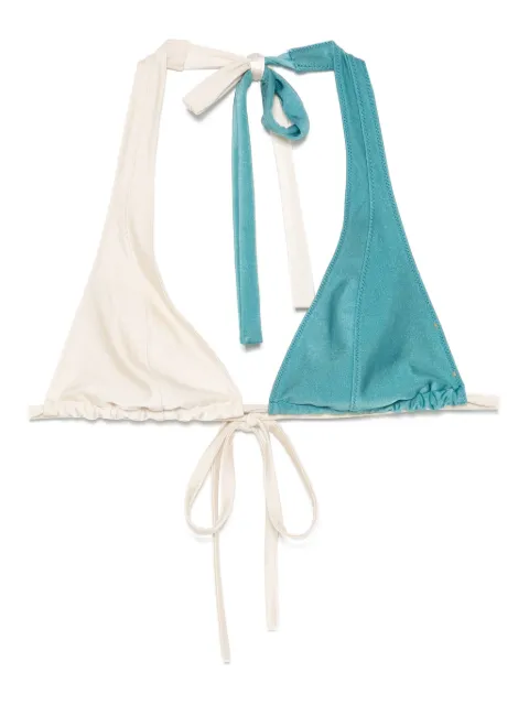 Forte Forte top de bikini con diseño bicolor
