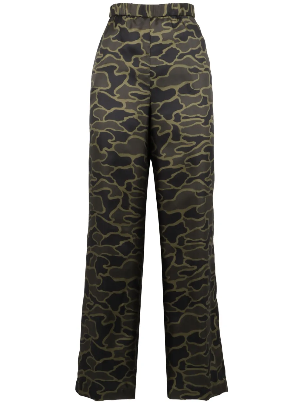 ASPESI Broek met camouflageprint Groen