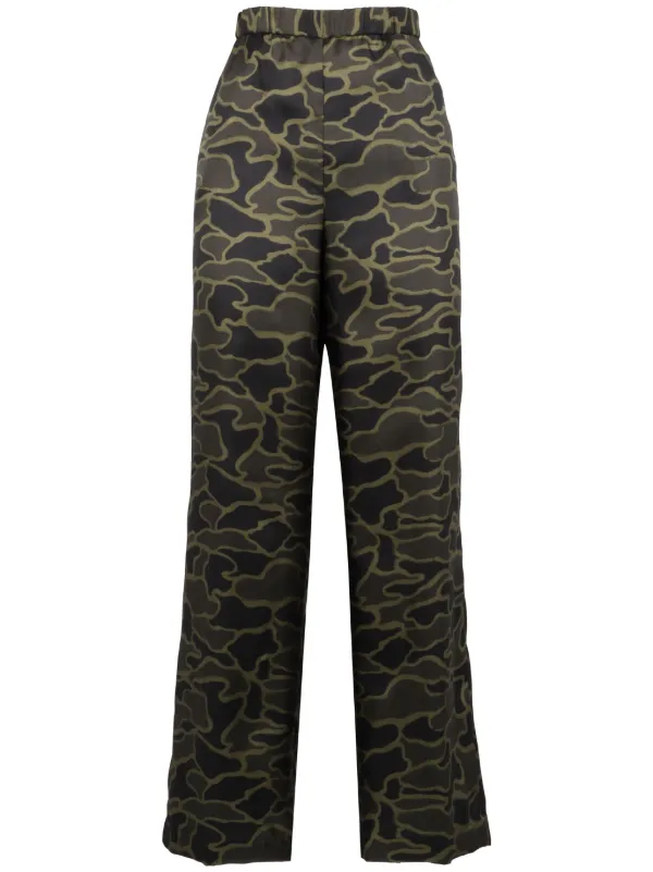 ASPESI Camouflage-pattern Trousers in Black