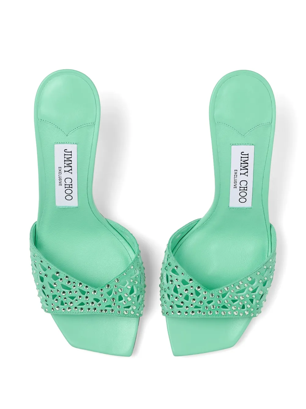 Jimmy Choo Skye 70mm muiltjes Groen