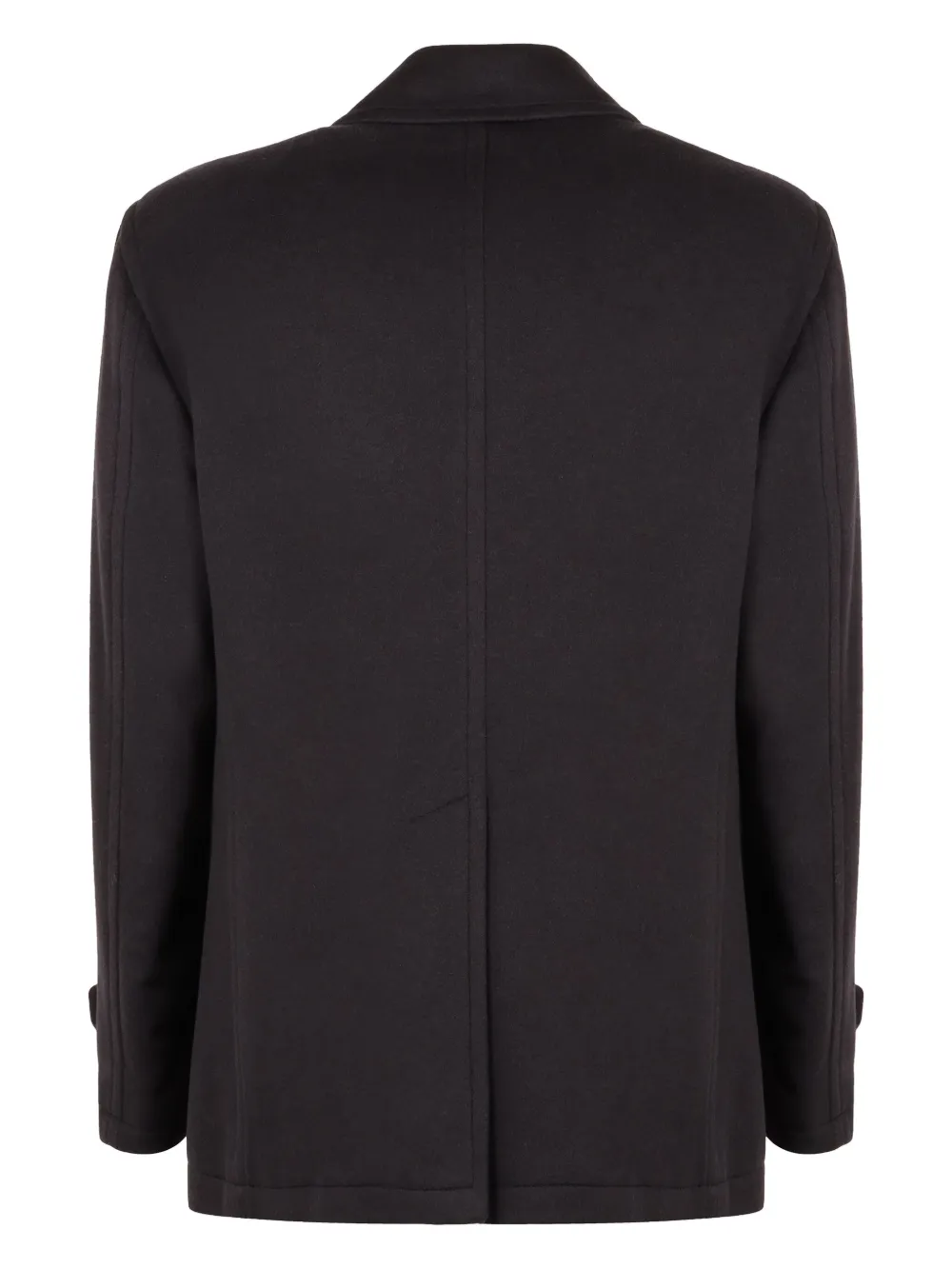 Shop Tagliatore Monaco Peacoat In Black