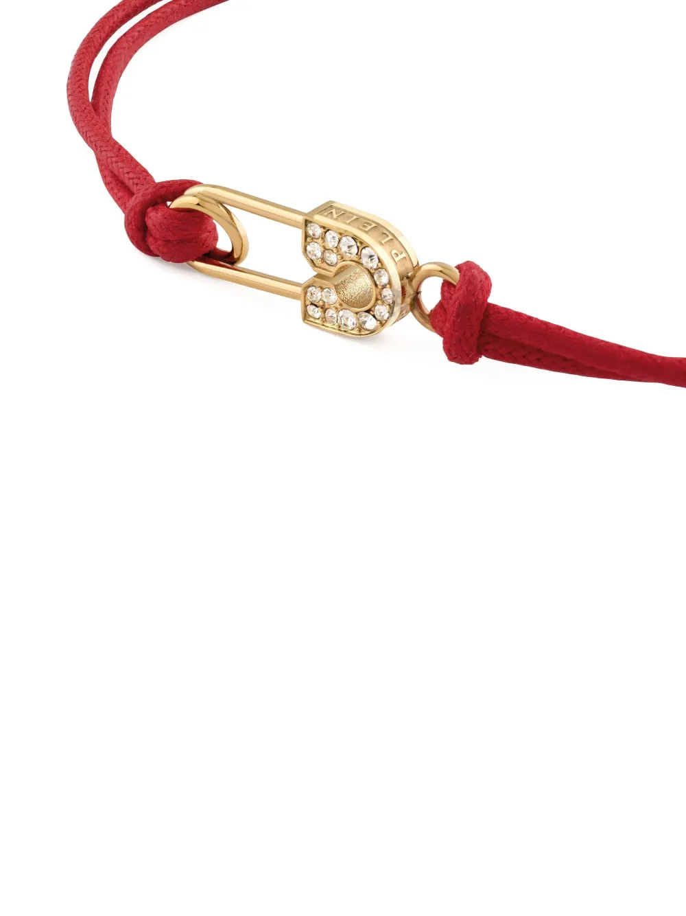 Philipp Plein Safety Pin Bracelet In Red