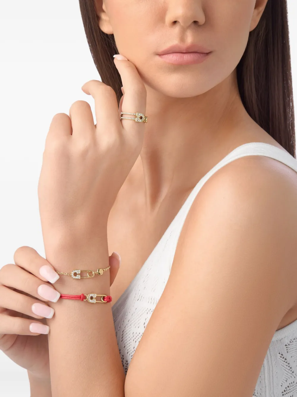 Philipp Plein Safety Pin bracelet - Goud