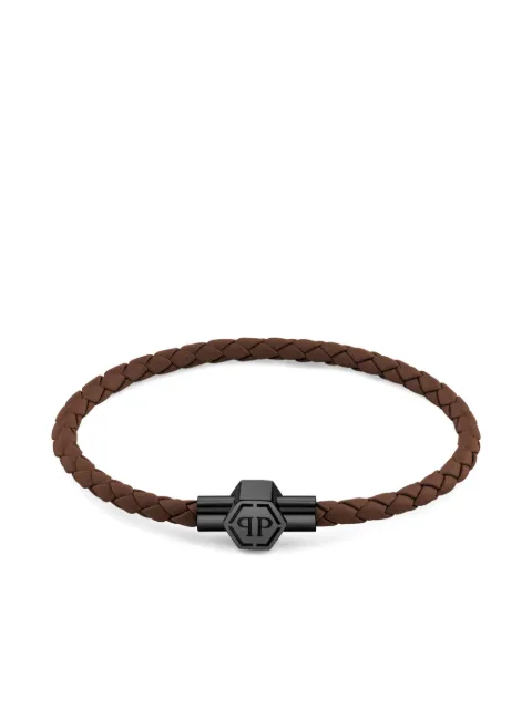 Philipp Plein Enigma braided-leather bracelet
