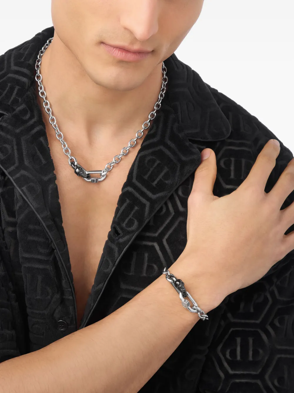 Philipp Plein chain-link necklace | Image 2
