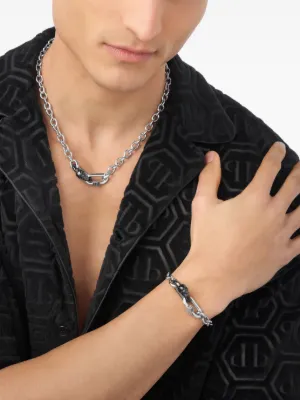 関税 送料無料 【PHILIPP PLEIN】 ★ブレスレット★ Philipp Plein Elite ブレスレット | ブラック | FARFETCH JP