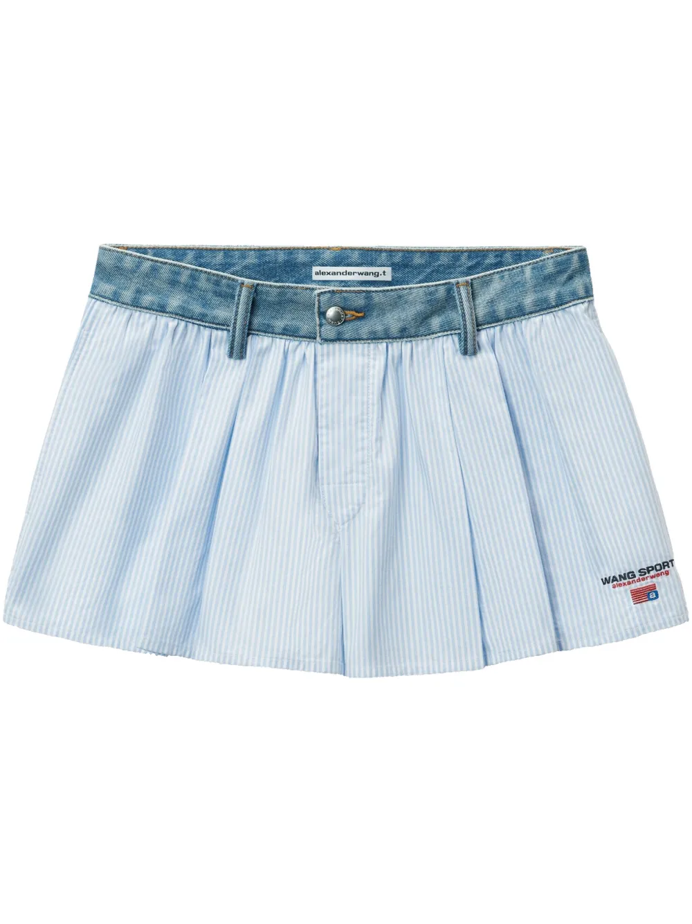 Alexander Wang Spijkershorts met taille Blauw