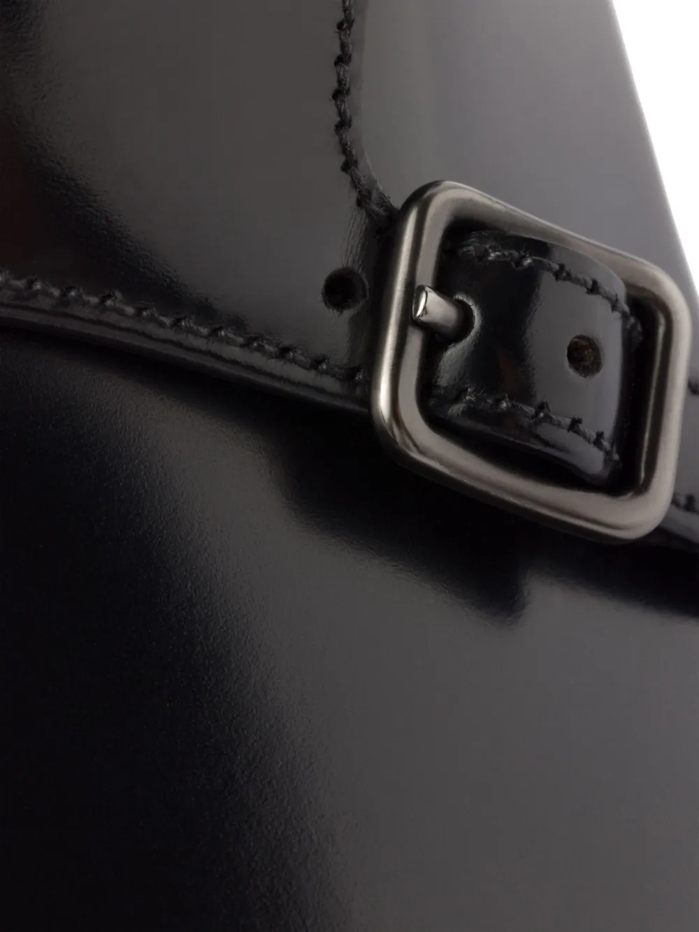 Prada ダブルバックル ローファー | ブラック | FARFETCH JP
