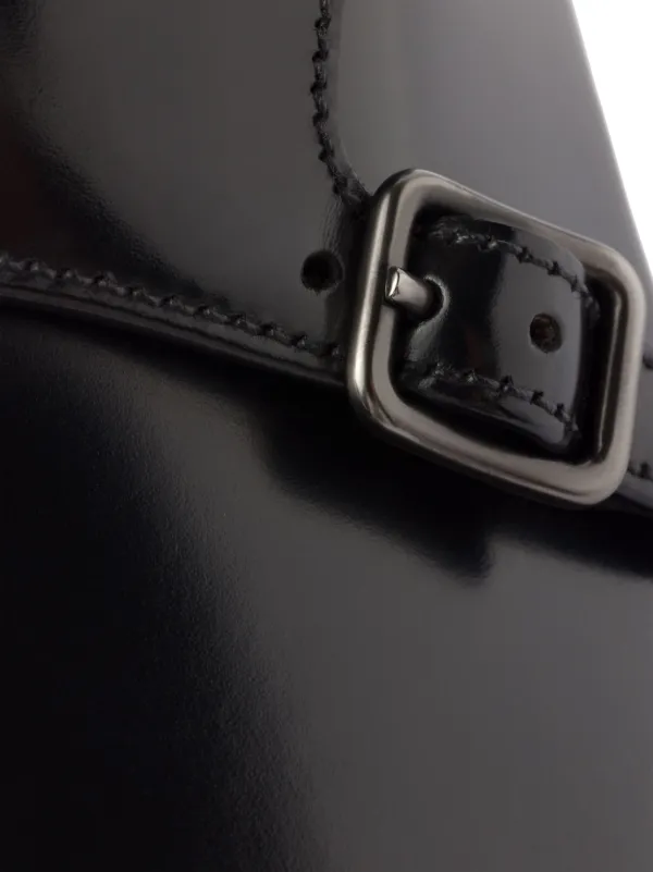 Prada ダブルバックル ローファー | ブラック | FARFETCH JP