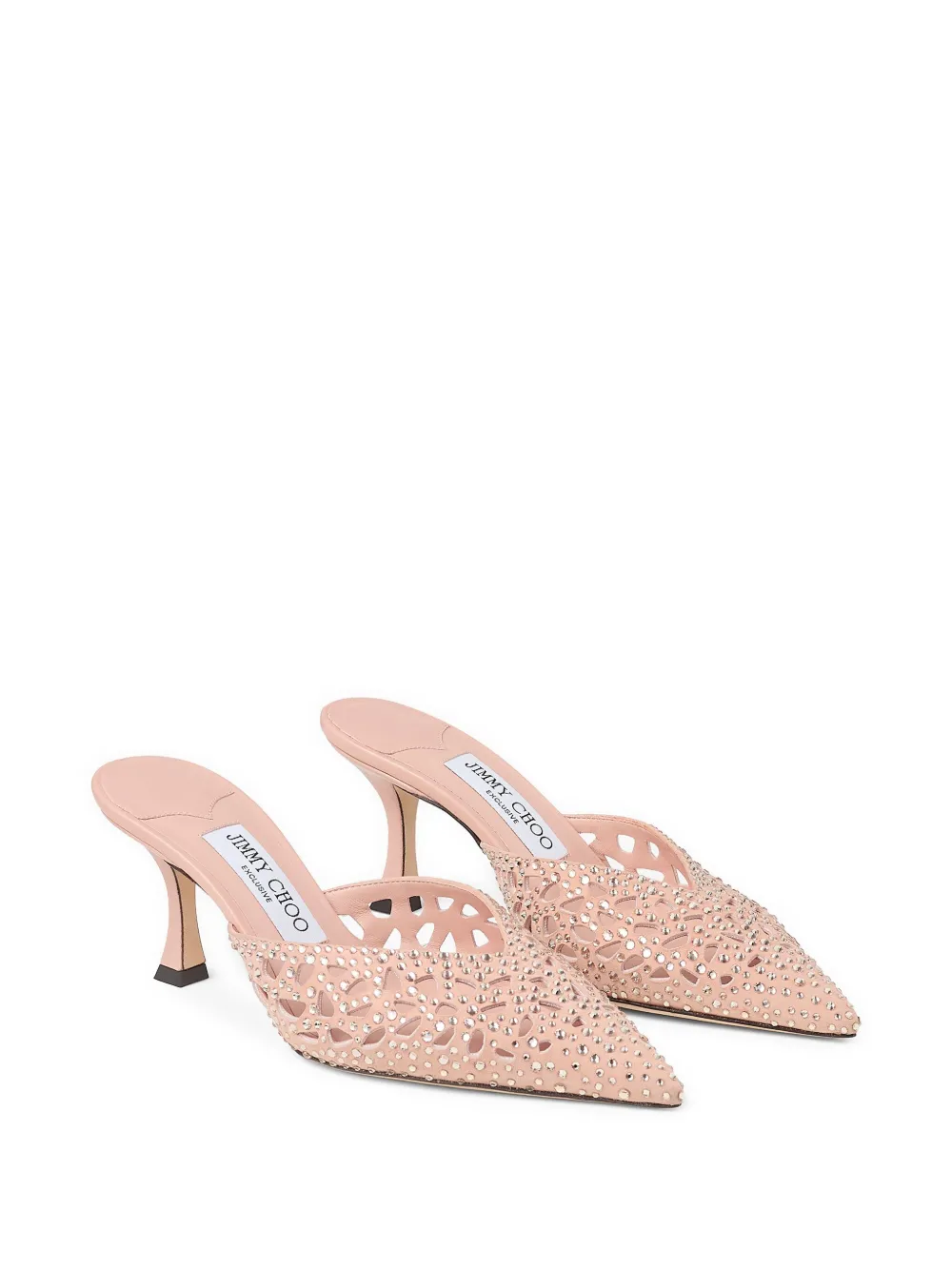 Jimmy Choo 70 mm Solar muiltjes - Roze