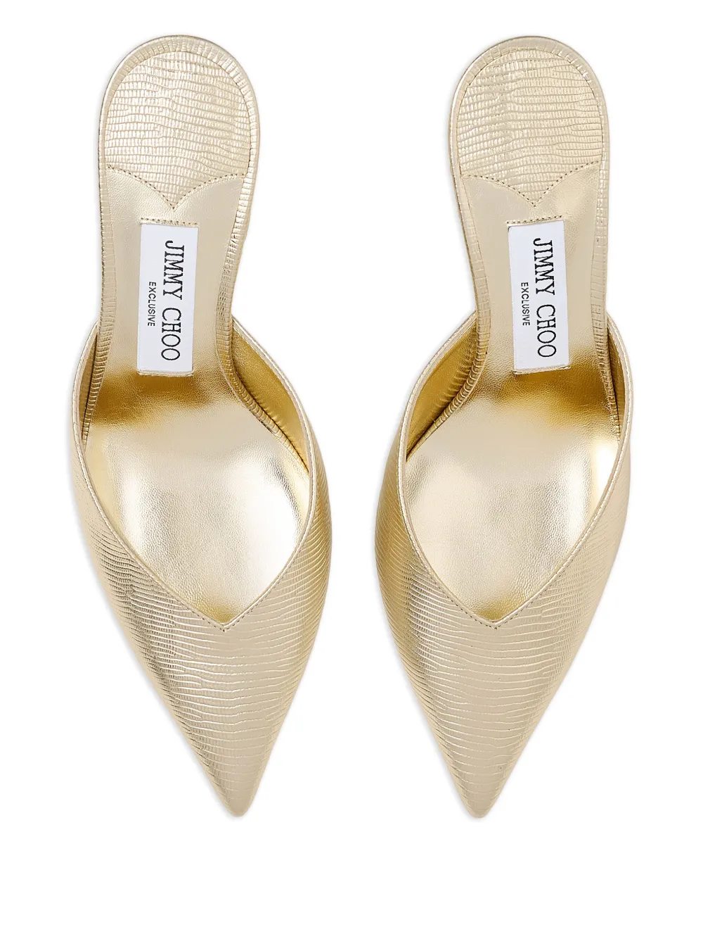 Jimmy Choo 70mm Solar mules Gold