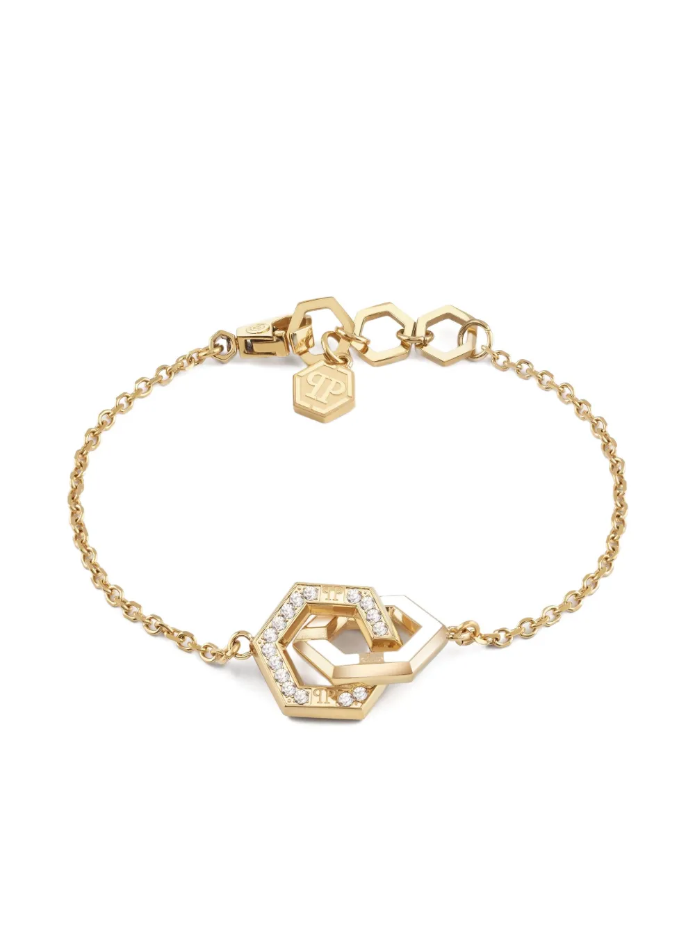 Philipp Plein Legacy enamel bracelet - Gold