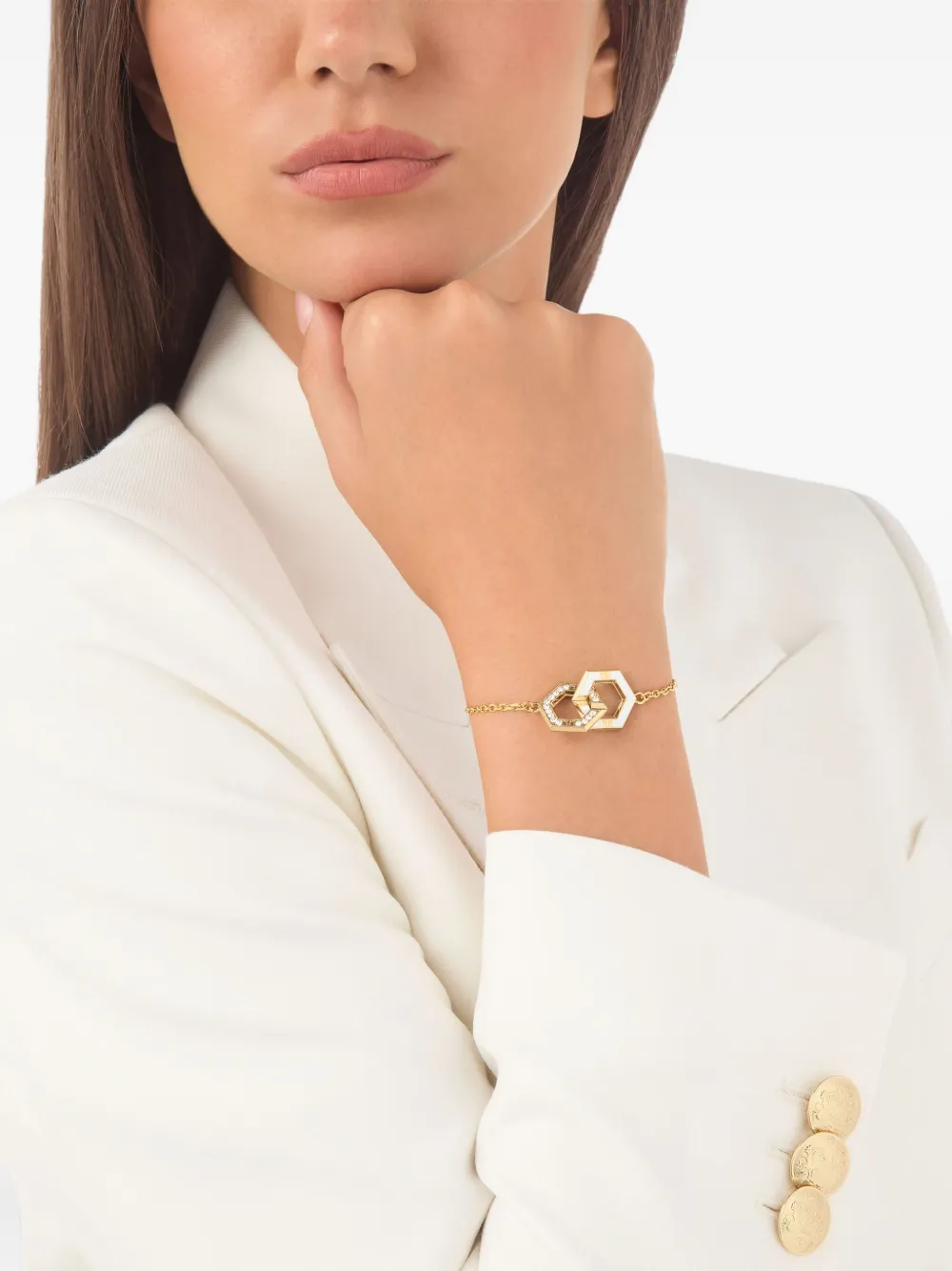 Philipp Plein Legacy enamel bracelet - Goud