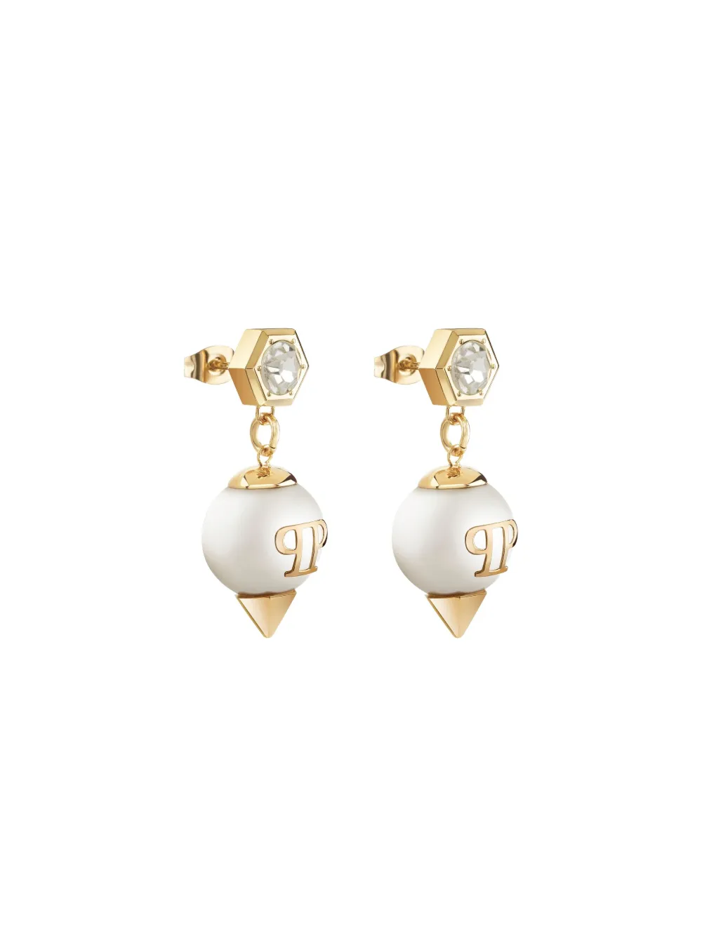 Philipp Plein Rhapsody oorbellen - Goud