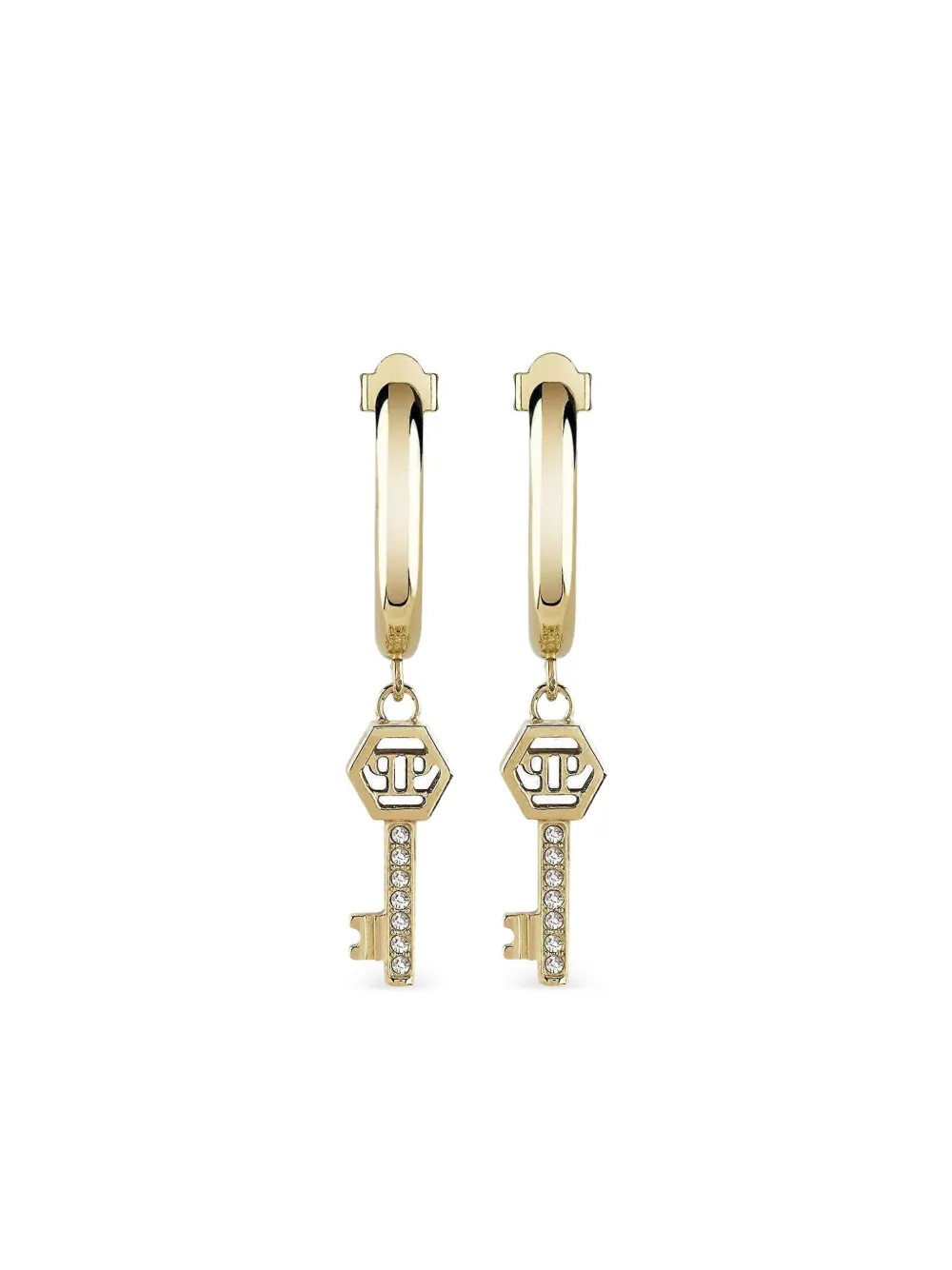 Philipp Plein Valentine key-detail earrings | Gold | Image 1