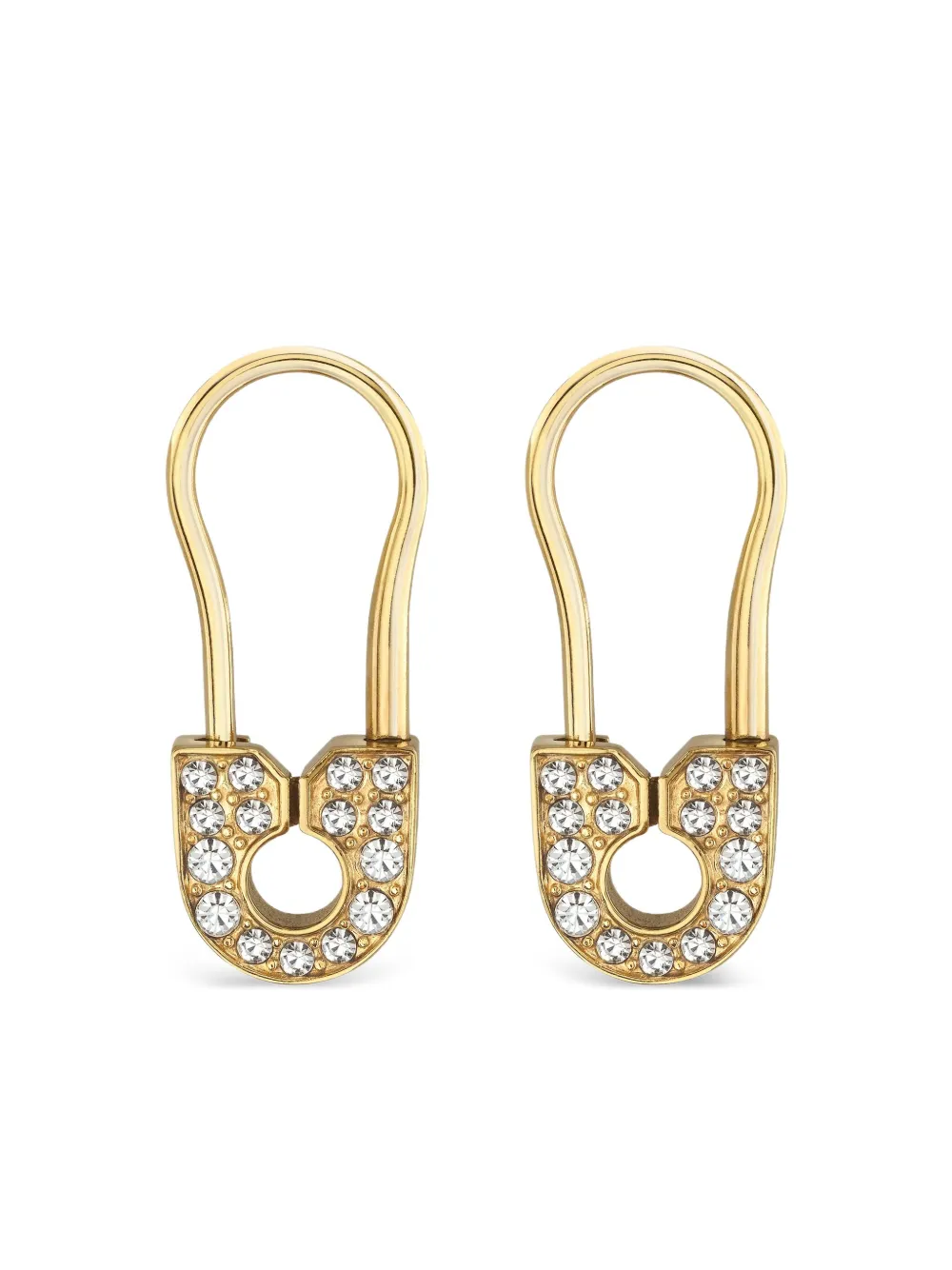Philipp Plein Plein Safety Pin earrings - Oro