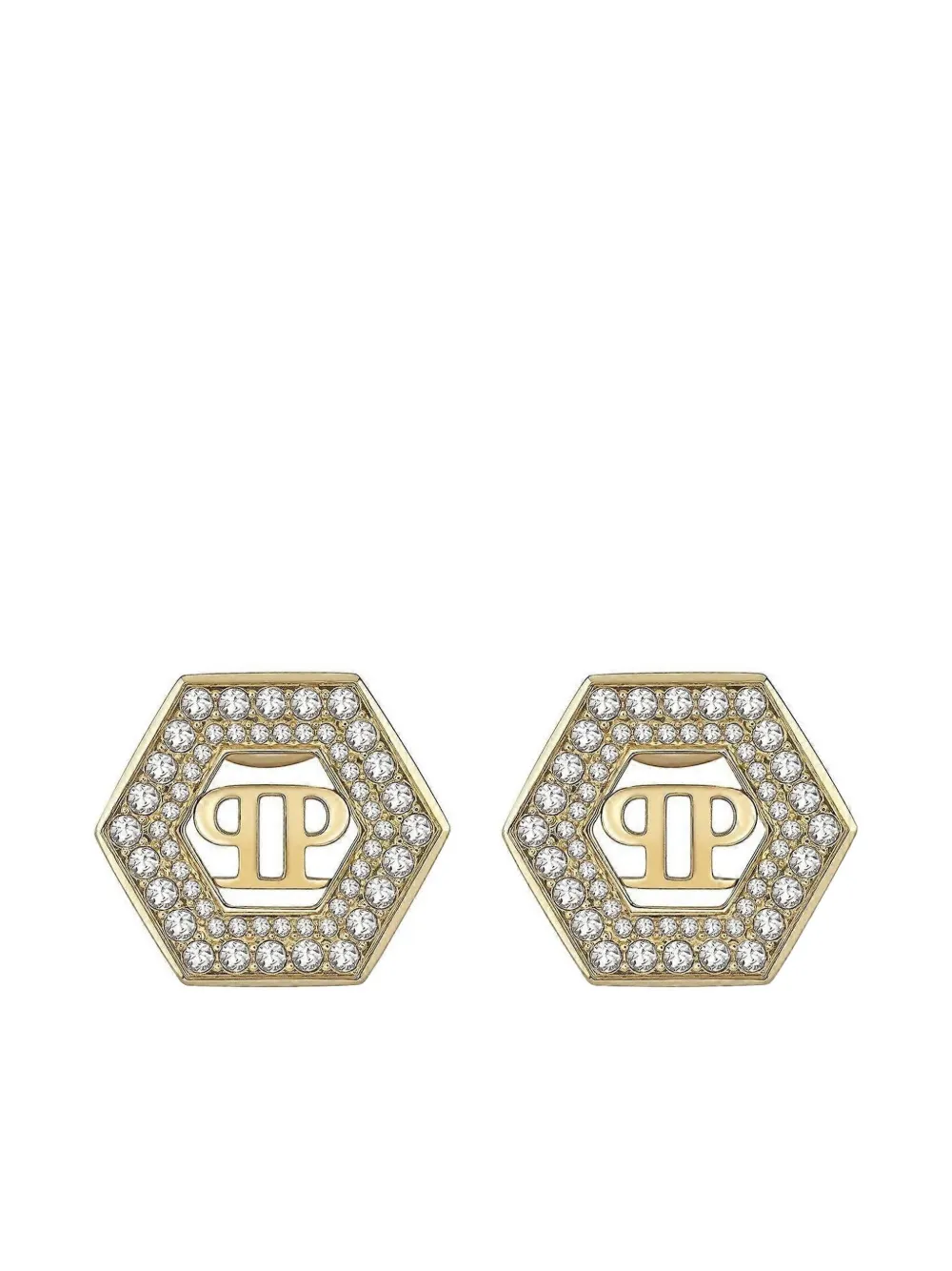 Philipp Plein Legacy crystal-embelished earrings | Gold | Image 1