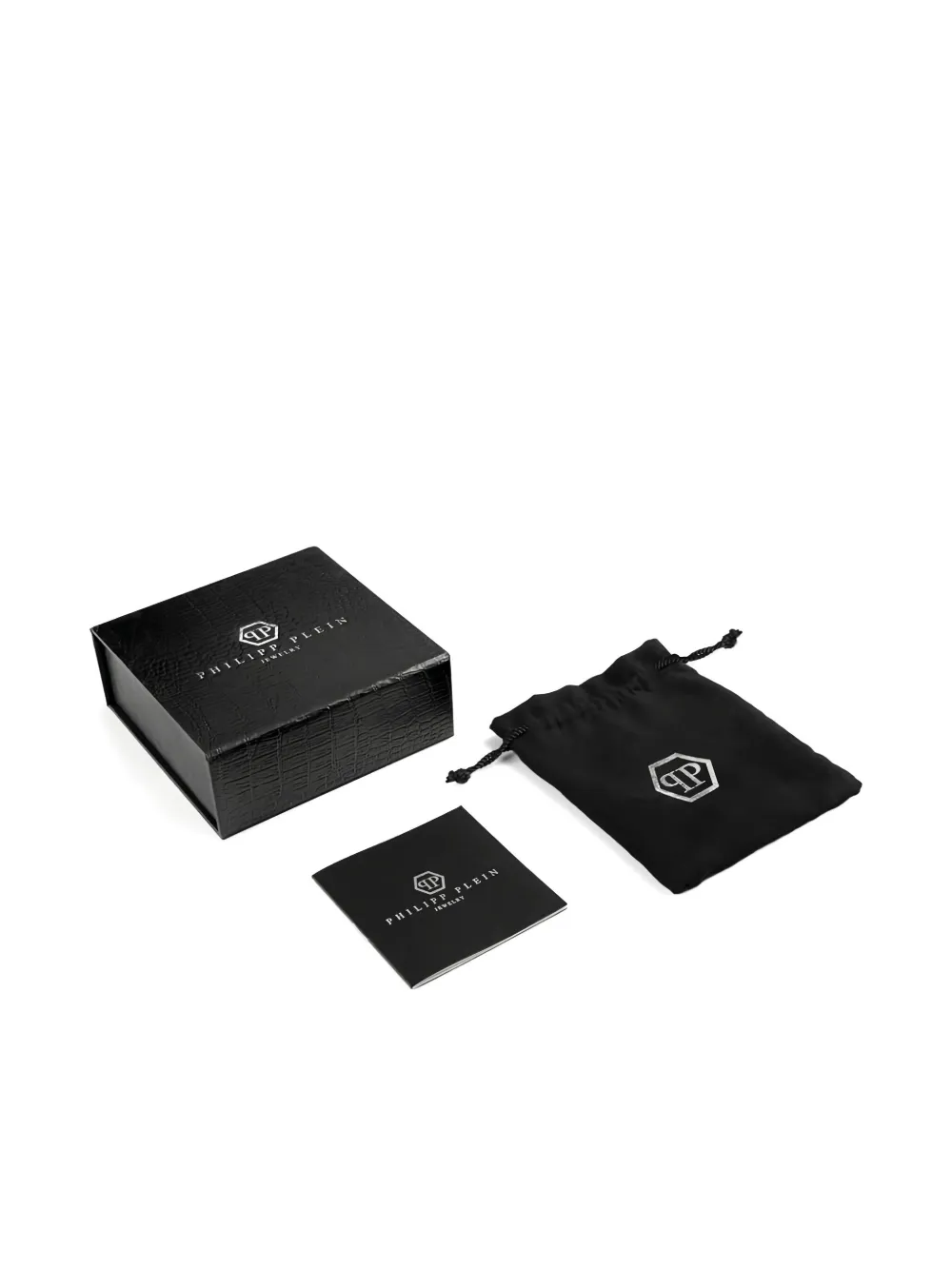 Philipp Plein Logo-plaque Bracelet In Metallic
