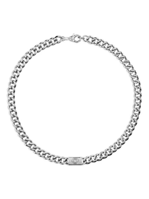 Philipp Plein collar de cadena Plein Tag