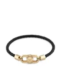 Philipp Plein leather clasp bracelet - Gold