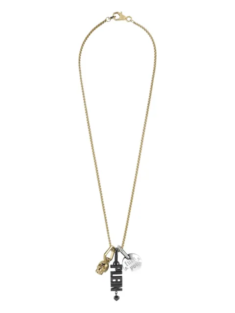 Philipp Plein logo-charm pendant necklace