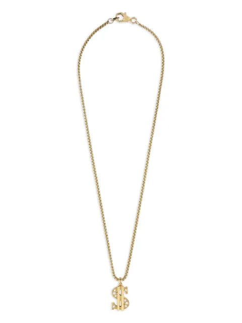 Philipp Plein Plein Valentine dollar-sign chain necklace
