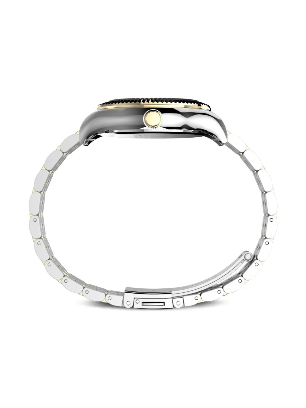 Timex Women's Quartz Analog Two-tone Stainless Steel Watch, 34mm In Neutral