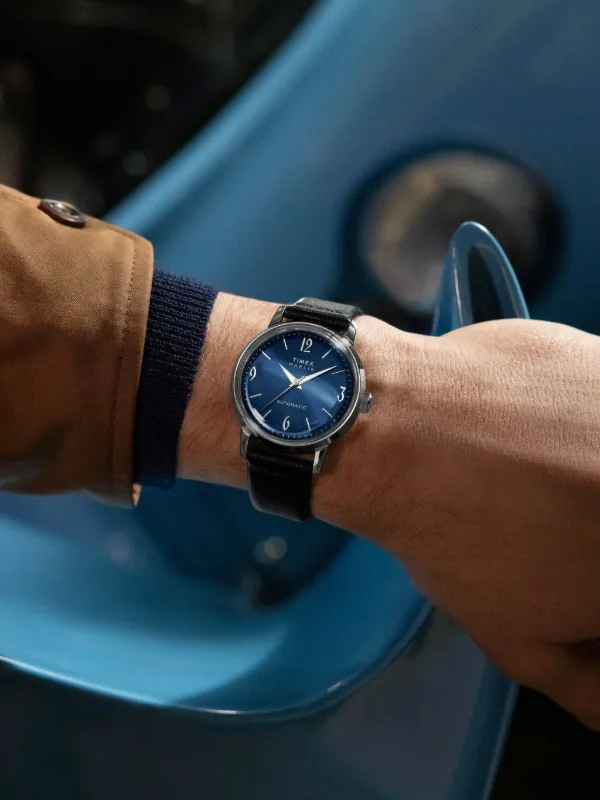 TIMEX マーリン　40mm 自動巻き 腕時計 ネイビー TIMEX マーリン 40mm 自動巻き 腕時計 ネイビー Amazon | Timex メンズ