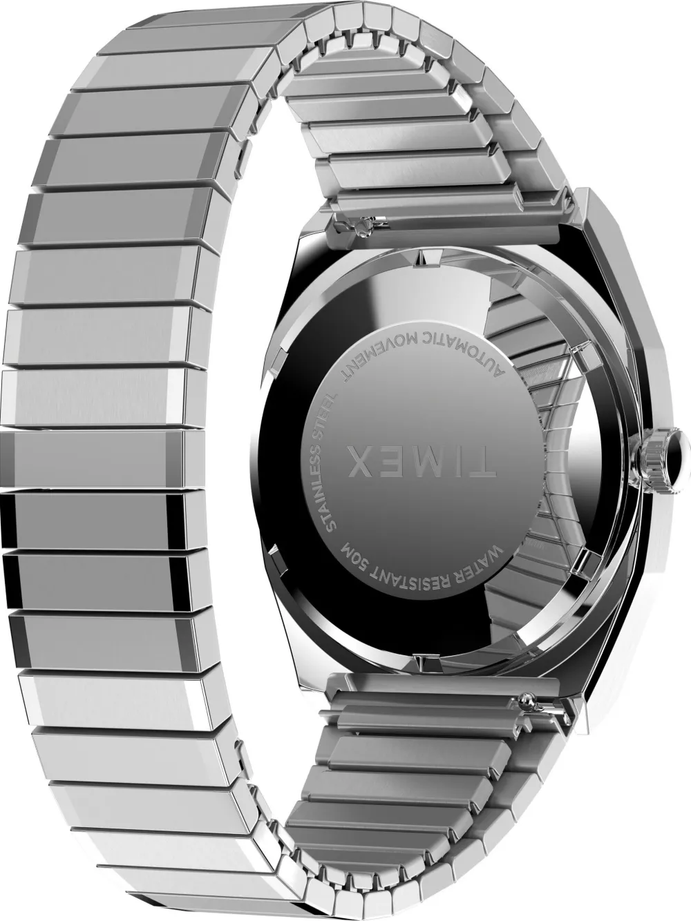 Timex Mens Blue Tw2y07400 E-line Automatic Stainless-steel Watch In Blue