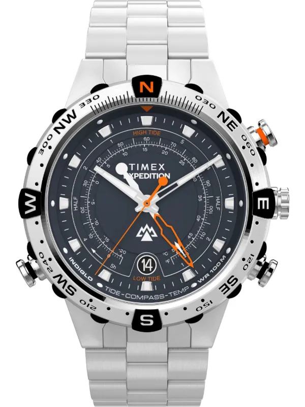 TIMEX Orologio Expedition Tide-Temp-Compass 45mm Blu FARFETCH IT