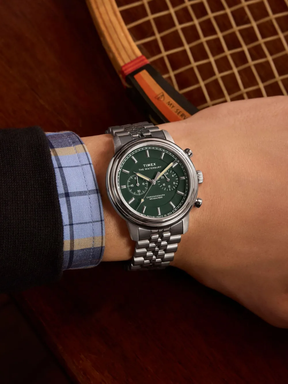 TIMEX Waterbury 41mm Green FARFETCH BE