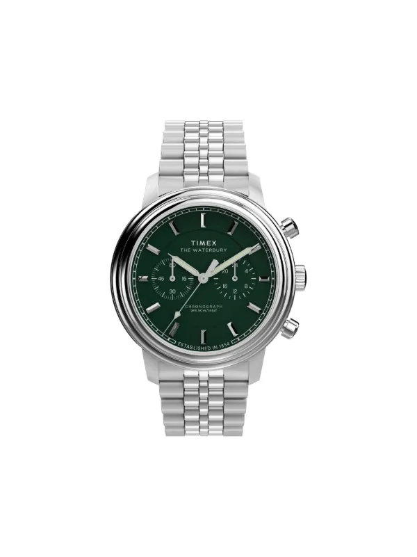 Timex Waterbury Timex Green Face Watch TIMEX Waterbury 41mm Green