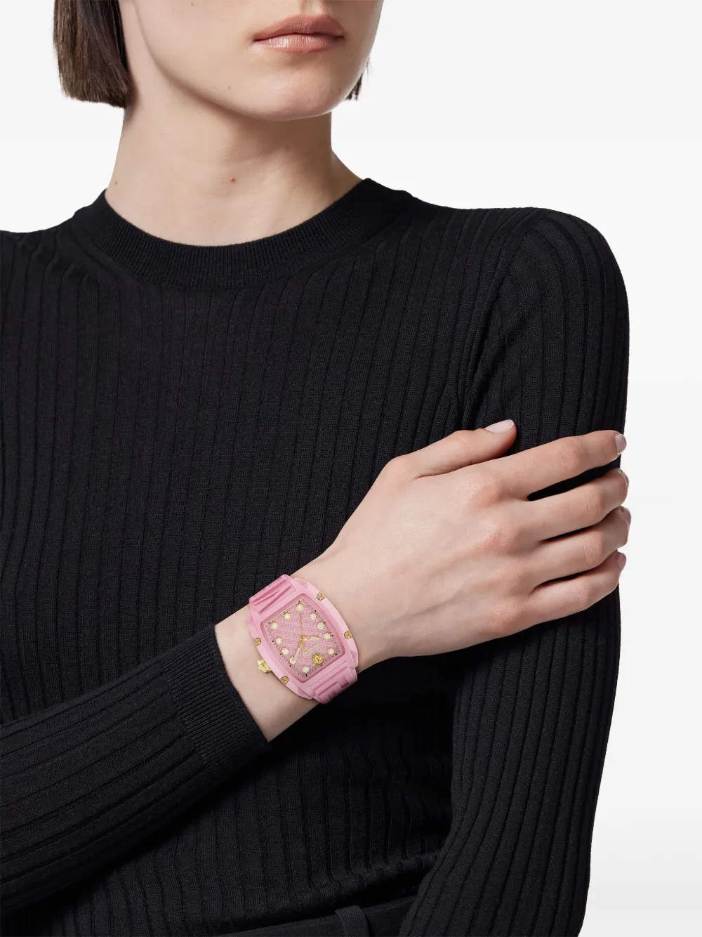 Versace Dominus Lady 44 mm horlge - Roze