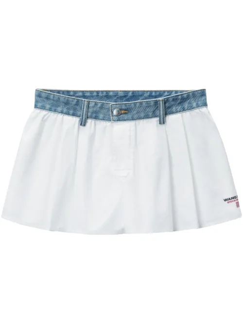Short à taille en jean - Alexander Wang - Modalova