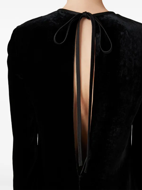 Miu Miu Velvet Minidress | Black | FARFETCH