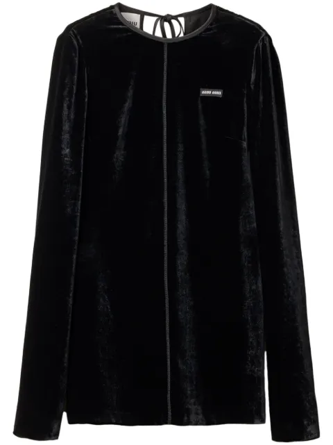 Miu Miu velvet minidress