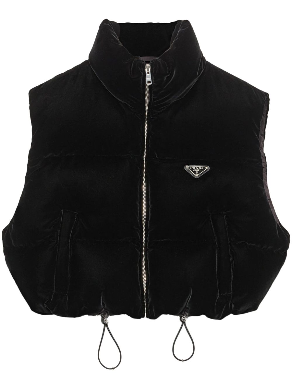 Velvet down vest