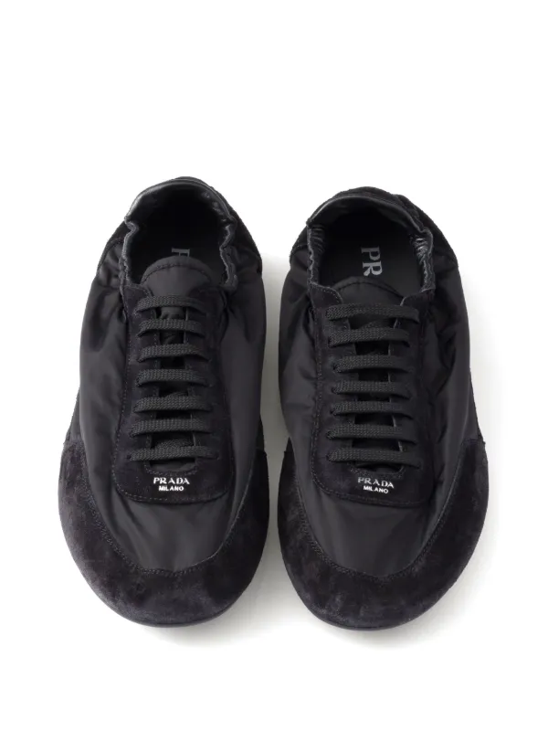【ヴィンテージ】PRADA Collapse スニーカー Re-Nylon&スエード Prada Collapse Re-Nylon スエードスニーカー | ニュートラル