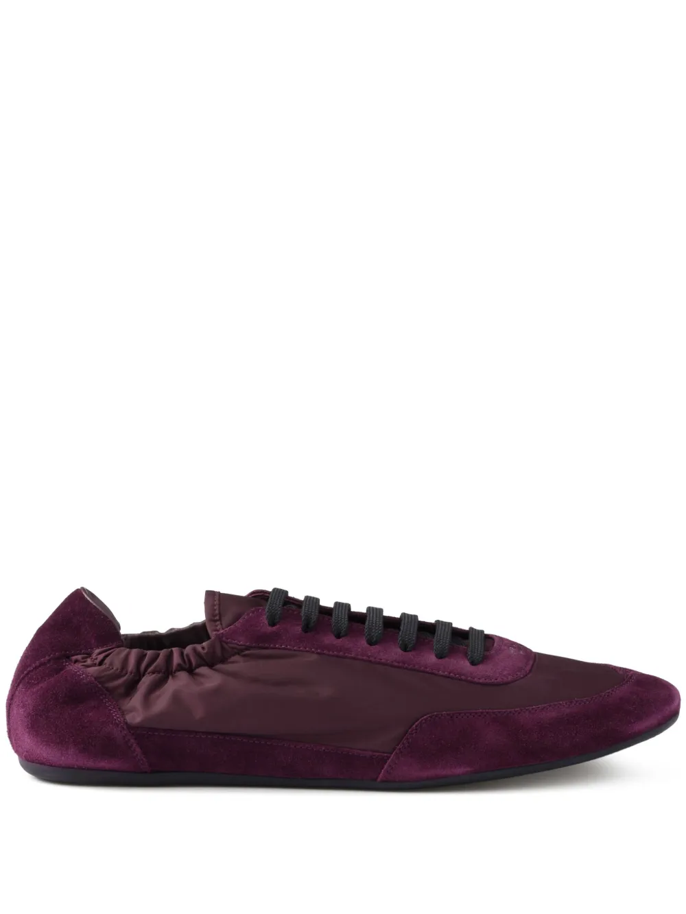 Prada Collapse Re-Nylon suede sneakers Purple