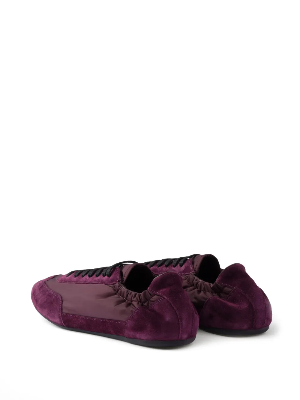 Prada Collapse Re-Nylon suede sneakers Purple