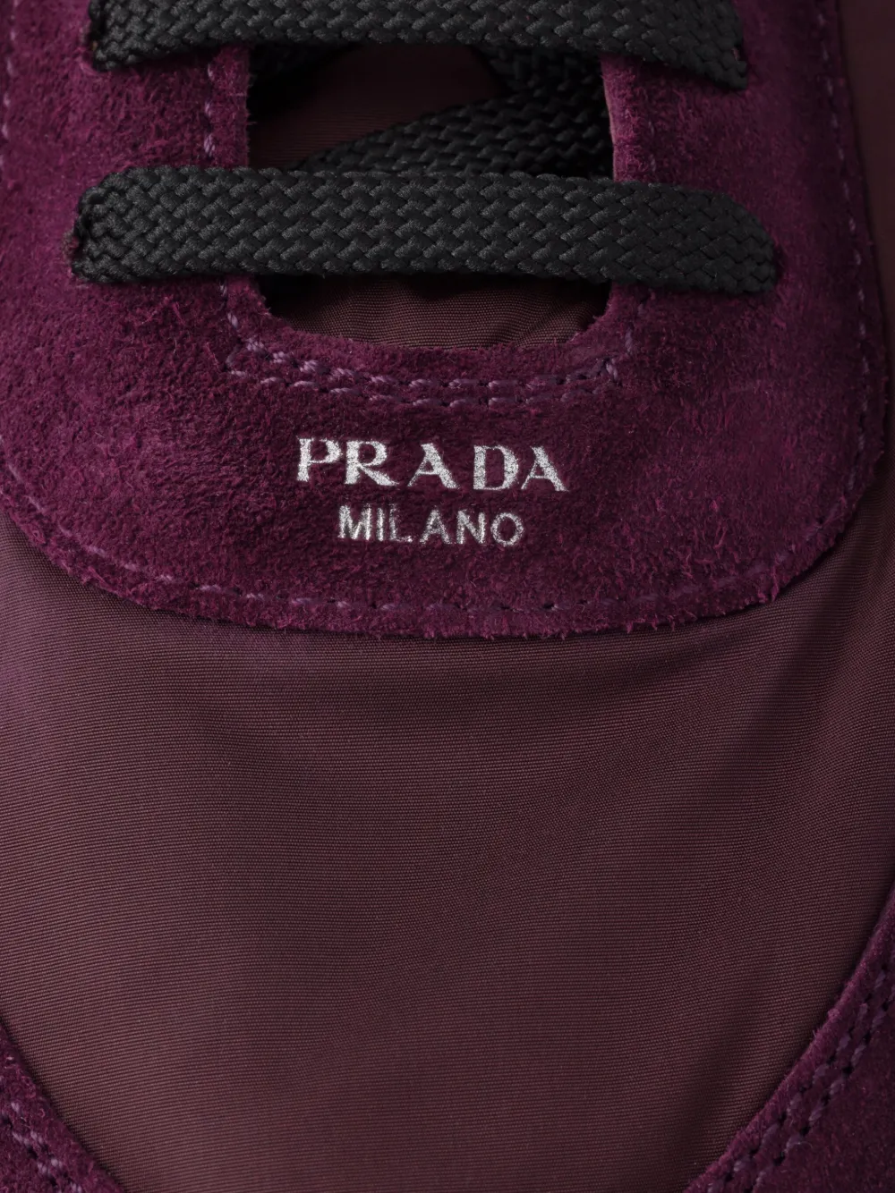 Prada Collapse Re-Nylon suede sneakers Purple