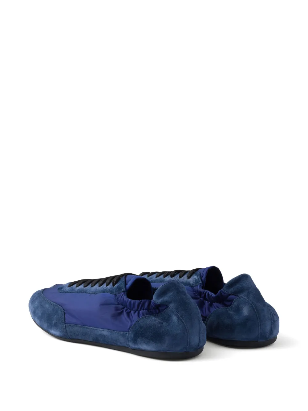 Prada Collapse Re-Nylon suede sneakers Blue