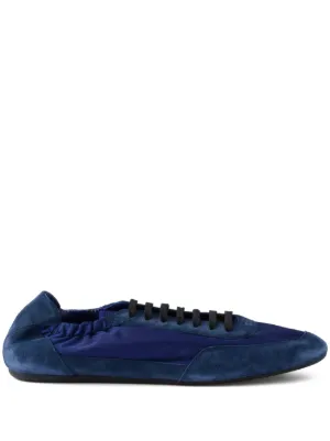 Zegna Triple Stitch Denim Sneakers | Blue | FARFETCH