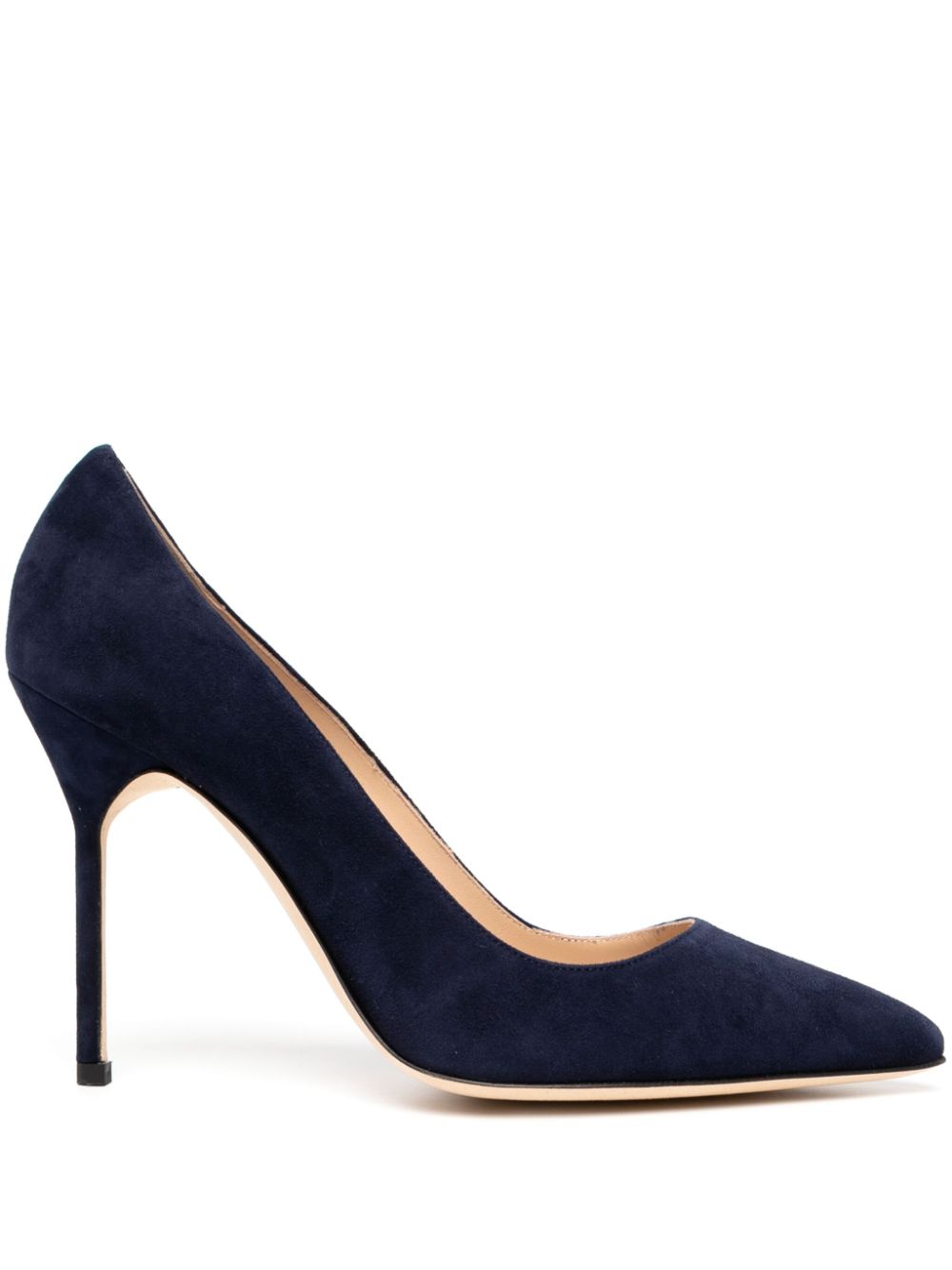 Manolo Blahnik Pumps met puntige neus Blauw