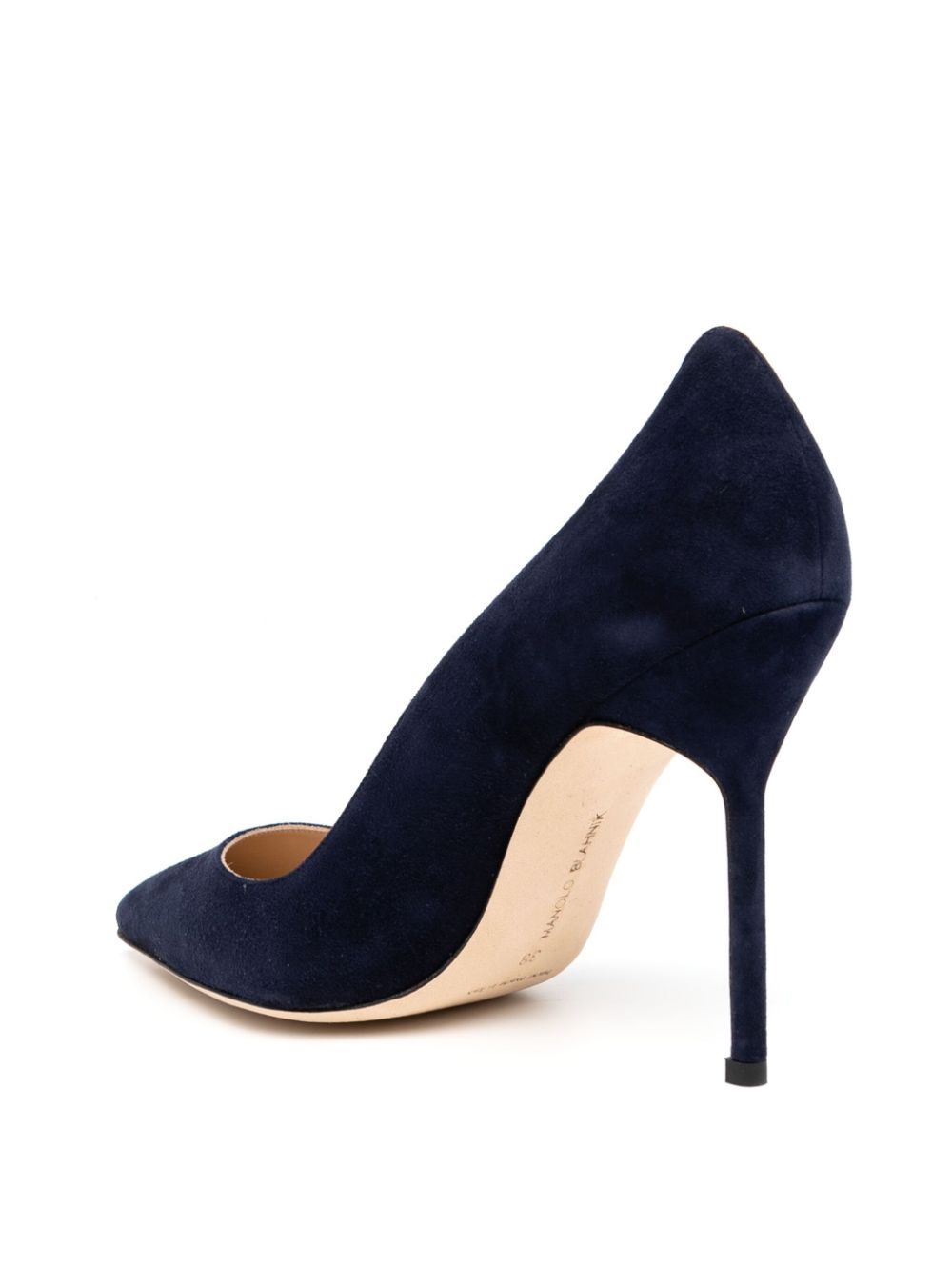 Manolo Blahnik Pumps met puntige neus Blauw